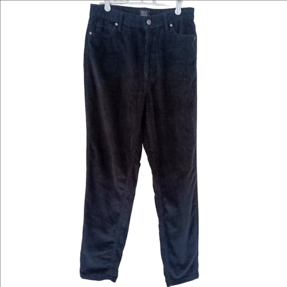 BDG Mom High-Rise Jeans Womens 29 Black Corduroy Straight Leg OB781164